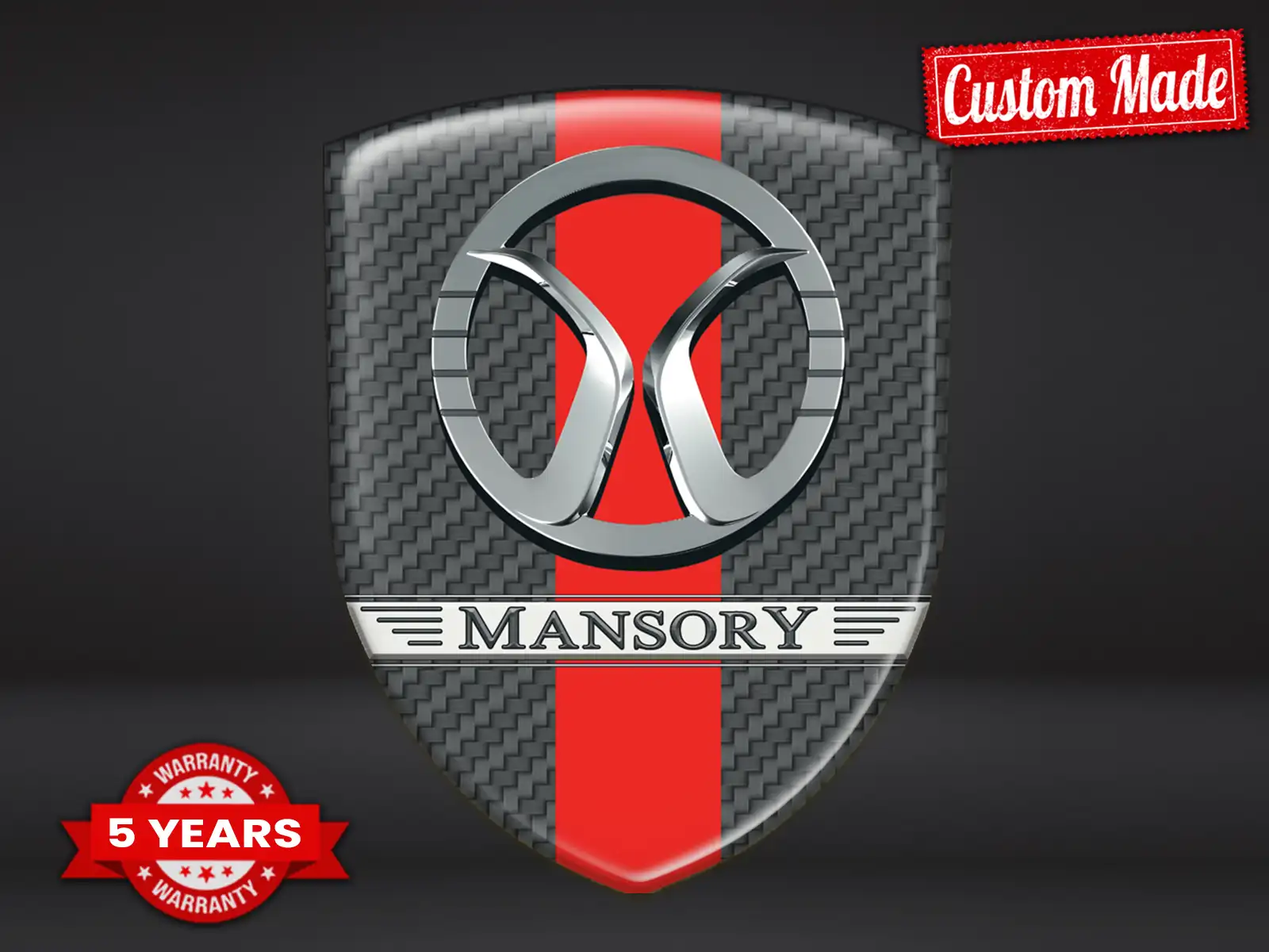 Mansory Etiqueta Impermeable Resistente Deporte Personalizable